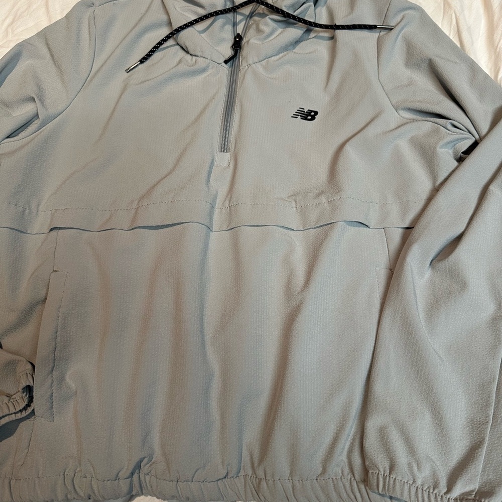 New Balance Light Blue Pullover Jacket